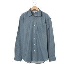 Load image into Gallery viewer, Mid Blue Spot Organic Cotton Shirt