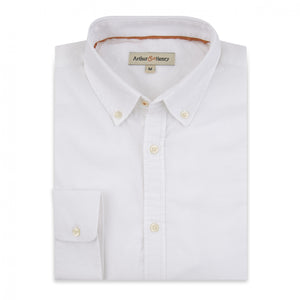White Oxford Men’s Shirt with button-down collar. Fairtrade and organic cotton.