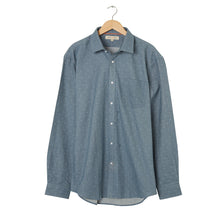 Load image into Gallery viewer, Mid Blue Spot Organic Cotton Shirt

