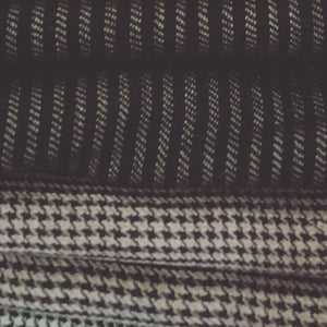 Checked Fine Wool Scarf