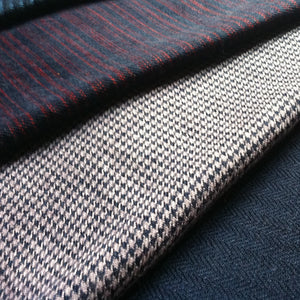 Checked Fine Wool Scarf