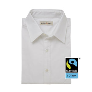 White Men's Fairtrade Organic Oxford Shirt