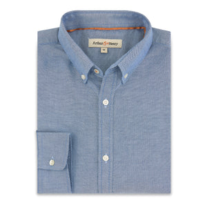 Button-Down Collar Blue Fairtrade Organic Oxford Shirt